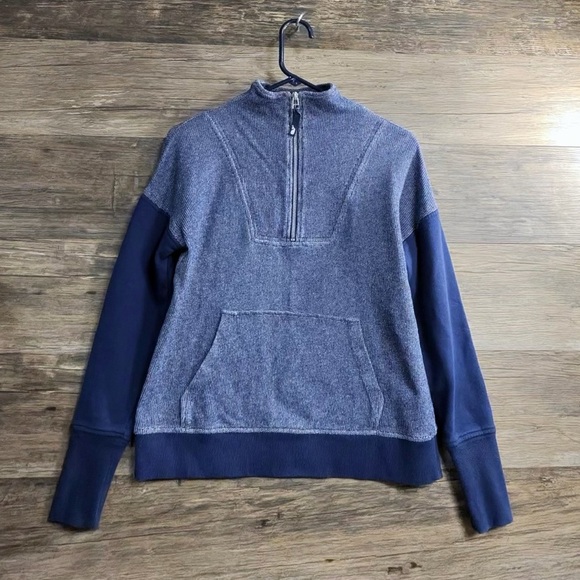 Vineyard Vines Tops - Vineyard Vines Heathered Blue Quarter-Zip Hoodie